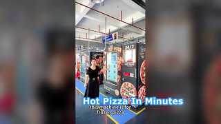 Máy bán bánh pizza | Pizza Reta không người lái làm lạnh 24 giờ, lấy hàng thông minh và sưởi ấm hai chế độ
