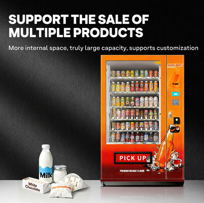Máy bán đồ uống và đồ ăn vặt Haloo 21,5-inch với dung lượng 360, cửa kính chống mù, bền và bền