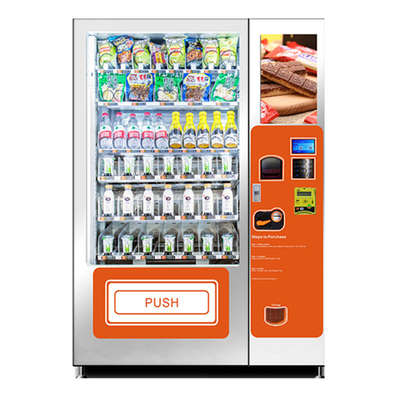 Máy bán hàng tự động combo Soda và Snack có màn hình cảm ứng có thang máy
