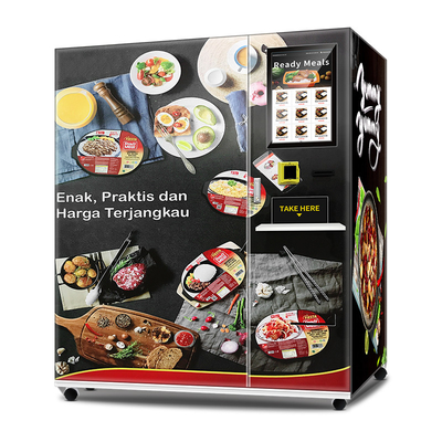 Máy bán hàng tự động hâm nóng thức ăn hoàn toàn tự động Máy bán thức ăn nóng tùy chỉnh