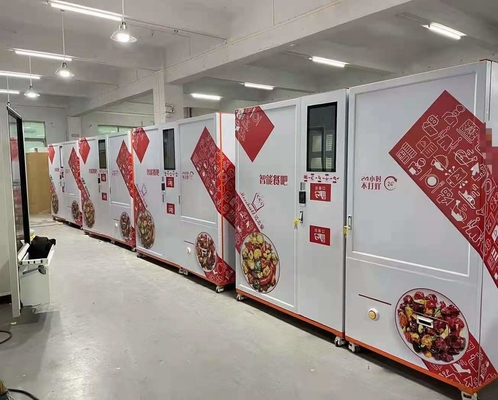 Thực phẩm tươi sống đông lạnh Máy bán hàng tự động sưởi ấm bằng lò vi sóng