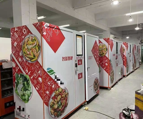 Thực phẩm tươi sống đông lạnh Máy bán hàng tự động sưởi ấm bằng lò vi sóng