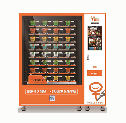 Máy bán bánh mì hamburger bánh mì nóng 24 giờ với chức năng làm nóng lò vi sóng và lò nướng