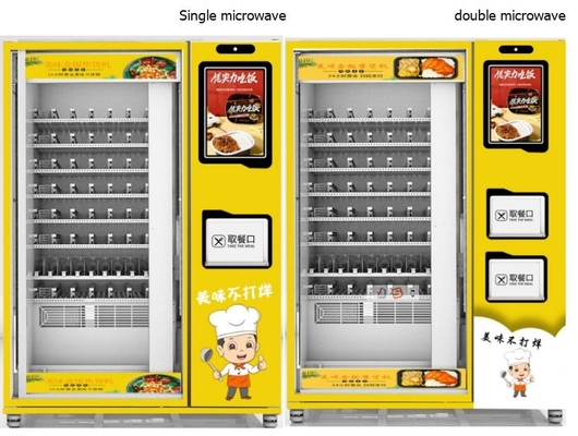 Bữa ăn sáng tùy chỉnh hộp bento máy bán hàng tự động Lò vi sóng đơn hộp bento bán hàng tự động