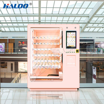 Máy bán hàng tự động Haloo Nhà sản xuất Máy bán hàng tự động 21,5 inch Quảng cáo màn hình cảm ứng thông minh Máy bán nước hoa