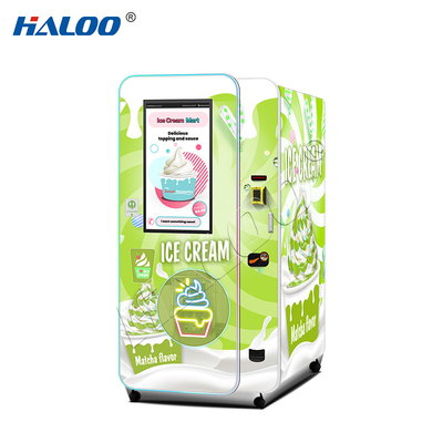 Haloo máy bán lẻ nhà sản xuất 32 inch quảng cáo màn hình cảm ứng thông minh máy bán kem