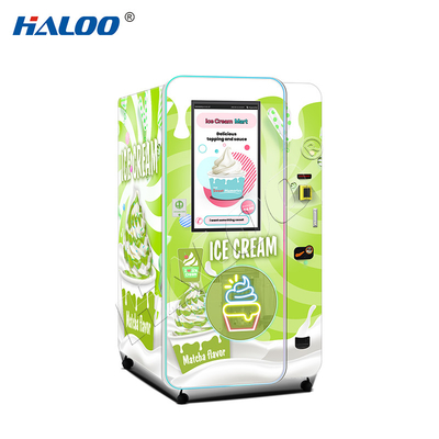 Haloo máy bán lẻ nhà sản xuất 32 inch quảng cáo màn hình cảm ứng thông minh máy bán kem