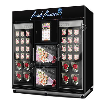 Haloo Vending Machine Supplier Flower Vending Machine 34 Lockers Big Size Machine Bill Coin and Card Reader