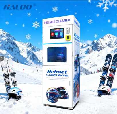Haloo fully automatic disinfection steam helmet cleaning vending machine, single compartment with fragrance function, can be used in various cycling sports scenes