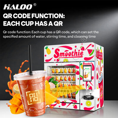 Halo 24-hour frozen fruit smoothie mixer fresh fruit smoothie vending machine thick metal plate material