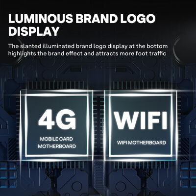 Máy bán đồ uống và đồ ăn vặt Haloo 21,5-inch với dung lượng 360, cửa kính chống mù, bền và bền