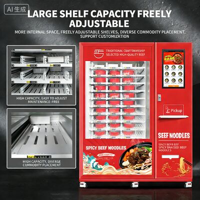 Máy bán mì đông lạnh Haloo -18 °C với vật liệu tấm thép màu, lò vi sóng, sưởi ấm bằng hơi nước trong 35 giây, phục vụ