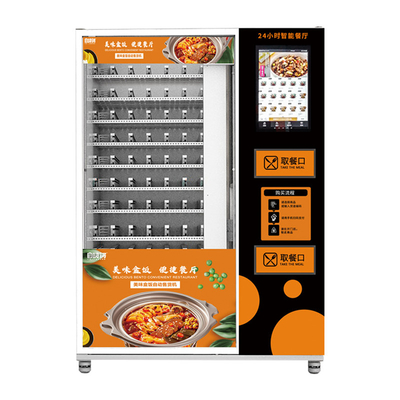 Sẵn sàng để ăn thực phẩm tươi Máy bán hàng tự động với hệ thống sưởi tự động