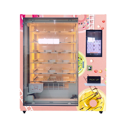 Hệ thống thang máy Tủ lạnh Máy bán hàng tự động Cupcake tự động Máy bán thực phẩm tươi sống với màn hình cảm ứng 21,5 inch
