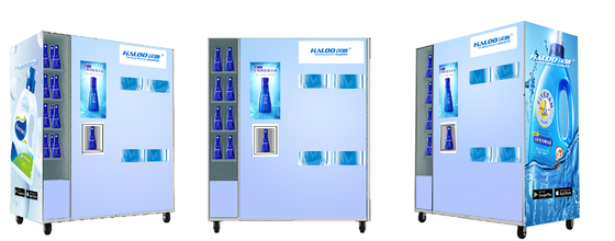 Thiết kế ODM Máy phân phối chất tẩy giặt dạng lỏng Máy bán hàng tự động với màn hình cảm ứng
