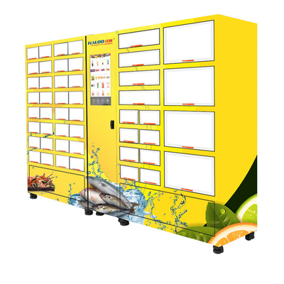 Kích thước tủ khóa tùy chỉnh Bánh thịt Hoa hải sản Tủ lạnh Tủ lạnh Máy bán hàng tự động