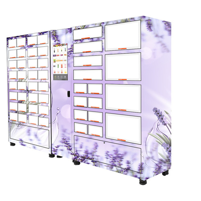 Máy bán hàng tự động có tủ khóa tự động tự phục vụ với tủ lạnh 4 ℃