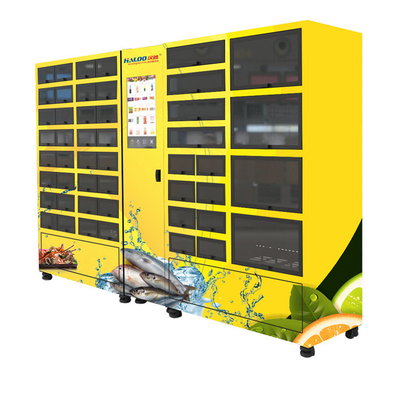 Máy bán hàng tự động có tủ khóa tự động tự phục vụ với tủ lạnh 4 ℃