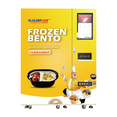 Máy bán thực phẩm đông lạnh tự động có lò vi sóng cho cơm hộp Bento
