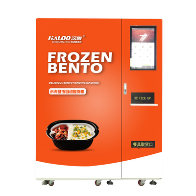 Máy bán thực phẩm đông lạnh tự động có lò vi sóng cho cơm hộp Bento