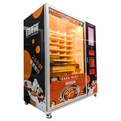 Máy bán đồ ăn nóng tươi công suất lớn với lò vi sóng kép