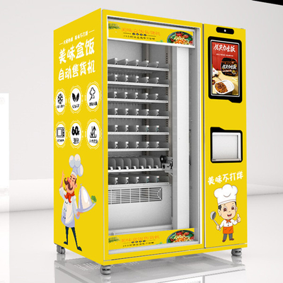 Máy bán hàng tự động hâm nóng thực phẩm Mircowave đơn, Máy bán hộp cơm Bento