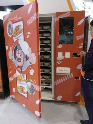Máy bán hàng tự động hâm nóng thức ăn hoàn toàn tự động Máy bán thức ăn nóng tùy chỉnh