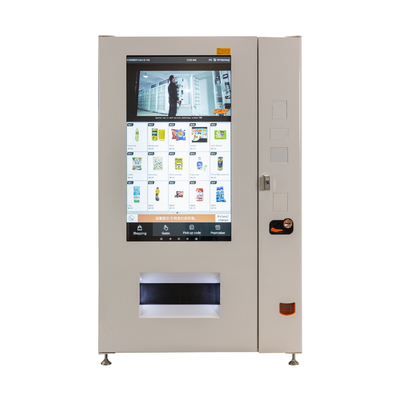 Máy bán đồ uống màn hình cảm ứng lớn 49 inch với máy bán đồ ăn nhẹ làm lạnh