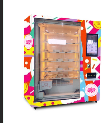 Máy bán hàng tự động Cupcake kỹ thuật số thông minh Tủ lạnh Máy bán bánh Cupcake có thang máy