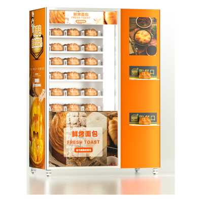 Màn hình cảm ứng Máy bán hàng tự động Thực phẩm tươi Bánh ngọt Bánh mì Sushi Salad Cupcakes Máy bán hàng tự động có thang máy