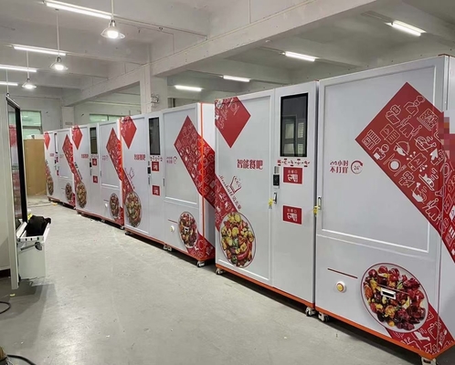 Máy bán hàng tự động cắt miếng Pizza với Chứng chỉ CE mạng 4G Wifi