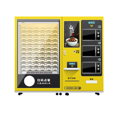 Máy bán hàng tự động màn hình lớn 49&quot; với thức ăn nóng Lò vi sóng kép 4000W