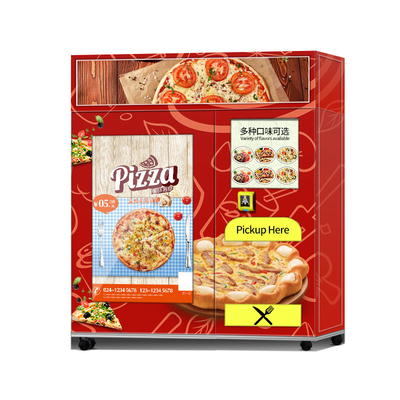 Máy bán hàng tự động Pizza màn hình cảm ứng với hệ thống sưởi và hệ thống làm bánh